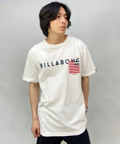 BILLABONG（ビラボン）の「BILLABONG/ビラボン レギュラーフィット クルーネック ポケットTシャツ BC011-229（Tシャツ/カットソー・メンズ・ホワイト/ブラック/グリーン/ホワイト系その他・S/M/L/XL）」の14枚目の写真