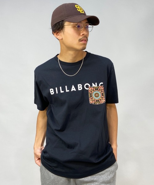 BILLABONG（ビラボン）の「BILLABONG/ビラボン レギュラーフィット クルーネック ポケットTシャツ BC011-229（Tシャツ/カットソー・メンズ・ホワイト/ブラック/グリーン/ホワイト系その他・S/M/L/XL）」の22枚目の写真