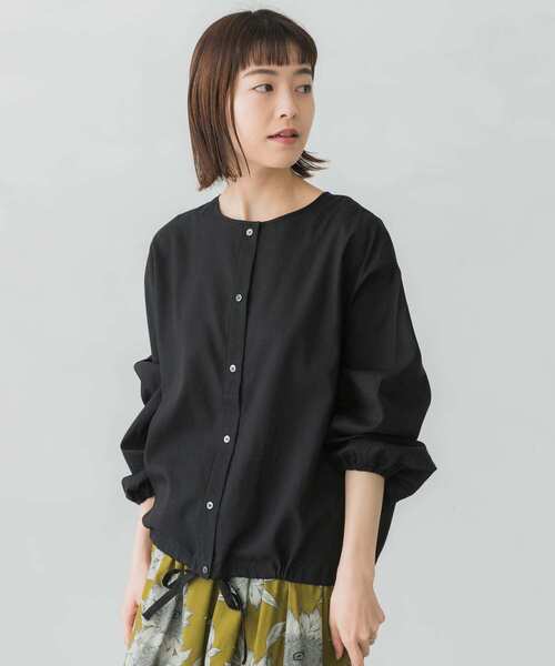 かぐれ（カグレ）の「スラブローンカーディガン（カーディガン/ボレロ・レディース・ブラック/ベージュ/ブルー・FREE）」の2枚目の写真