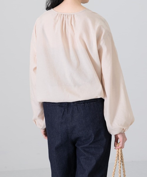 かぐれ（カグレ）の「スラブローンカーディガン（カーディガン/ボレロ・レディース・ブラック/ベージュ/ブルー・FREE）」の18枚目の写真