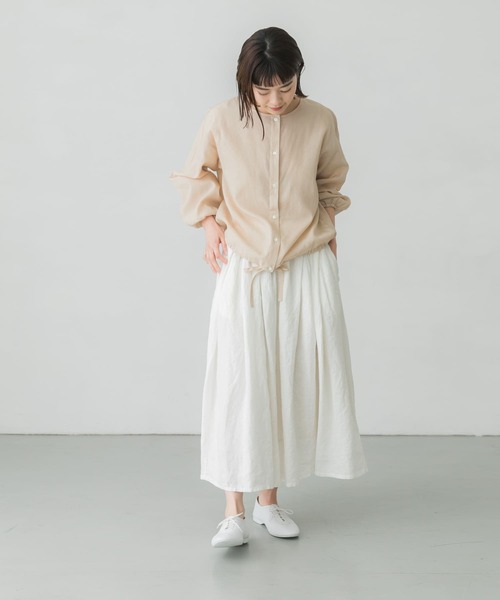 かぐれ（カグレ）の「スラブローンカーディガン（カーディガン/ボレロ・レディース・ブラック/ベージュ/ブルー・FREE）」の9枚目の写真