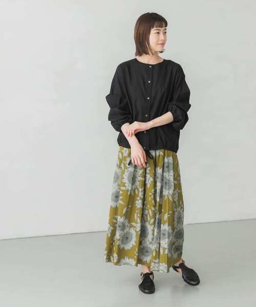 かぐれ（カグレ）の「スラブローンカーディガン（カーディガン/ボレロ・レディース・ブラック/ベージュ/ブルー・FREE）」の10枚目の写真