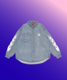 【PARAGRAPH/パラグラフ】22SS032 Flame Denim Shirt