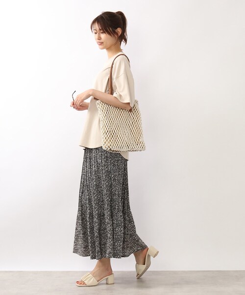 DRESKIP（ドレスキップ）の「◆【遮熱/接触冷感/UVカット】AIR SHIELDオ－バ－サイズTシャツ（Tシャツ/カットソー・レディース・ピンク系/オフホワイト/ライトベージュ/ブラック系2/グレー系その他・02/04/03）」の10枚目の写真