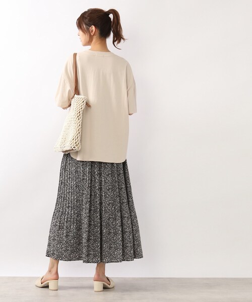 DRESKIP（ドレスキップ）の「◆【遮熱/接触冷感/UVカット】AIR SHIELDオ－バ－サイズTシャツ（Tシャツ/カットソー・レディース・ピンク系/オフホワイト/ライトベージュ/ブラック系2/グレー系その他・02/04/03）」の11枚目の写真