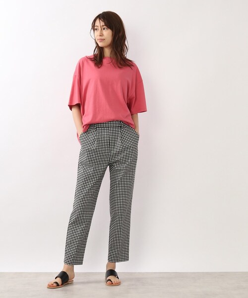 DRESKIP（ドレスキップ）の「◆【遮熱/接触冷感/UVカット】AIR SHIELDオ－バ－サイズTシャツ（Tシャツ/カットソー・レディース・ピンク系/オフホワイト/ライトベージュ/ブラック系2/グレー系その他・02/04/03）」の16枚目の写真