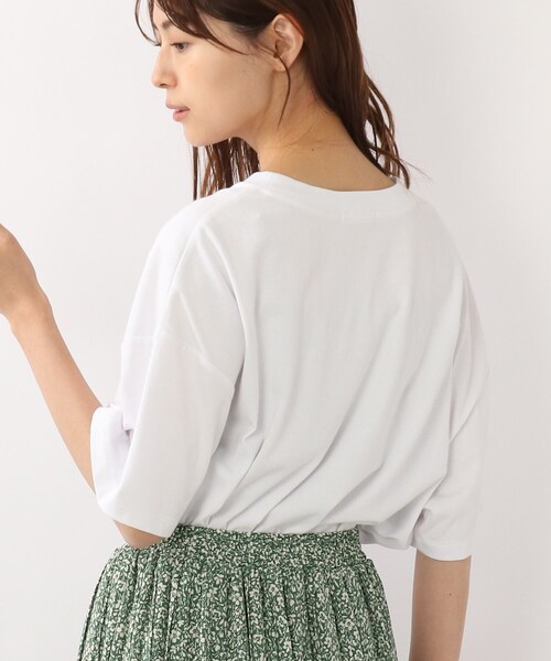 DRESKIP（ドレスキップ）の「◆【遮熱/接触冷感/UVカット】AIR SHIELDオ－バ－サイズTシャツ（Tシャツ/カットソー・レディース・ピンク系/オフホワイト/ライトベージュ/ブラック系2/グレー系その他・02/04/03）」の22枚目の写真