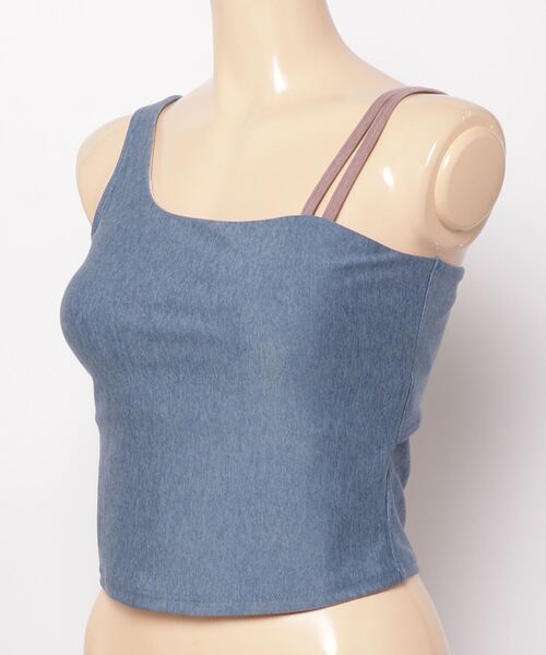 NERGY(ナージー)の「ナージージャパン NERGY メランジカップ付きタンク_(タンクトップ・レディース・ブルー・S/M)」の2枚目の写真