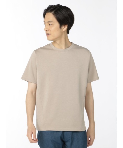 TAKA-Q(タカキュー)の「【ストレッチ 接触冷感 吸汗速乾】タカキュー 「至福」のTシャツ(Tシャツ/カットソー・メンズ・スカイブルー/グリーン/グレー系その他2/キャメル/ホワイト/ベージュ・X-LARGE/LARGE/MEDIUM/S)」の4枚目の写真