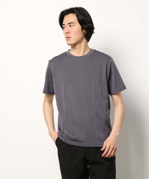 TAKA-Q(タカキュー)の「【ストレッチ 接触冷感 吸汗速乾】タカキュー 「至福」のTシャツ(Tシャツ/カットソー・メンズ・スカイブルー/グリーン/グレー系その他2/キャメル/ホワイト/ベージュ・X-LARGE/LARGE/MEDIUM/S)」の9枚目の写真