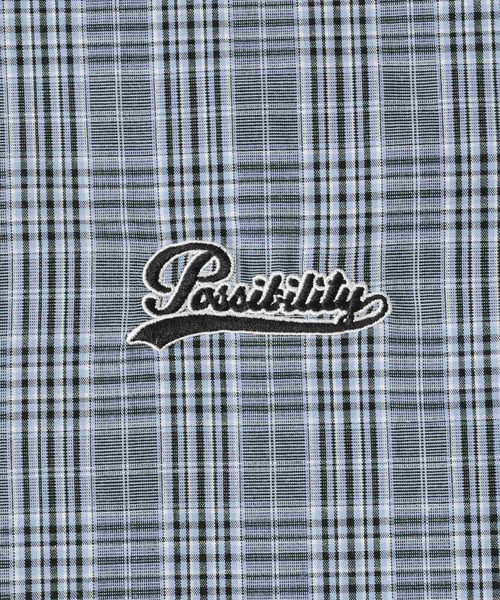 GLAZOS（グラソス）の「アソートチェック・オーバーサイズ刺繍ロゴ半袖シャツ（シャツ/ブラウス・キッズ・ブラック/グレー・170cm/140cm/150cm/160cm/130cm）」の11枚目の写真