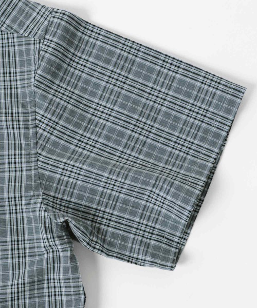 GLAZOS（グラソス）の「アソートチェック・オーバーサイズ刺繍ロゴ半袖シャツ（シャツ/ブラウス・キッズ・ブラック/グレー・170cm/140cm/150cm/160cm/130cm）」の12枚目の写真