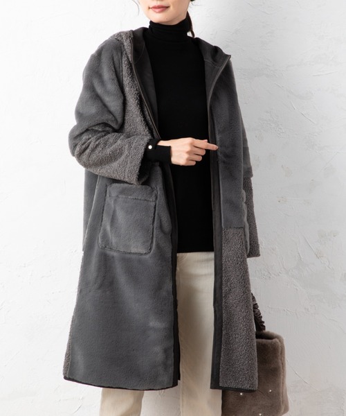 【専用】KATRIN TOKYO リバーシブルパッチワークムートンコート Coat | Katrin TOKYO