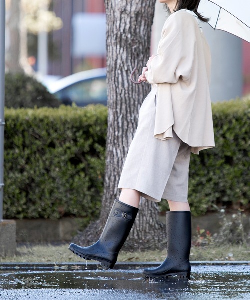 menue（メヌエ）の「ロングレインブーツ（レインシューズ・レディース・ブラック・LL/S/M/L）」の3枚目の写真