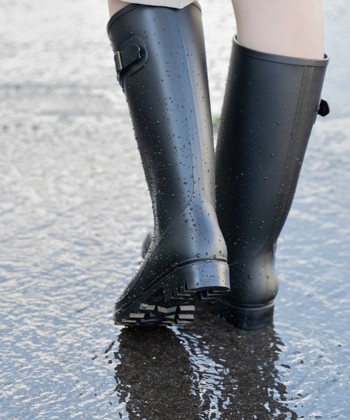 menue（メヌエ）の「ロングレインブーツ（レインシューズ・レディース・ブラック・LL/S/M/L）」の6枚目の写真