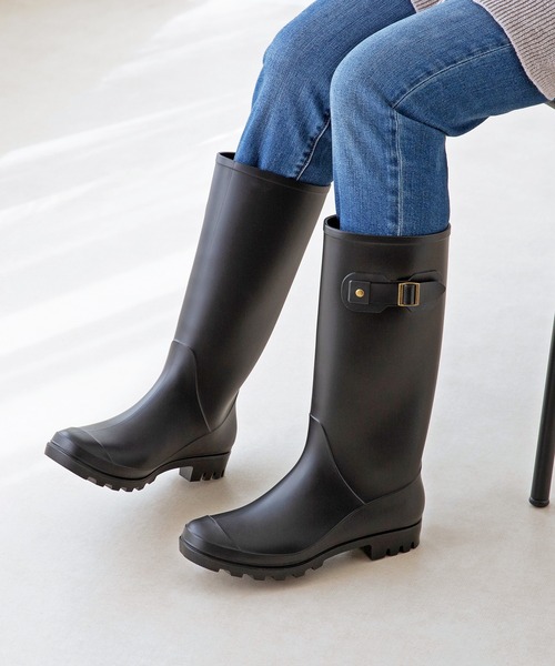 menue（メヌエ）の「ロングレインブーツ（レインシューズ・レディース・ブラック・LL/S/M/L）」の11枚目の写真
