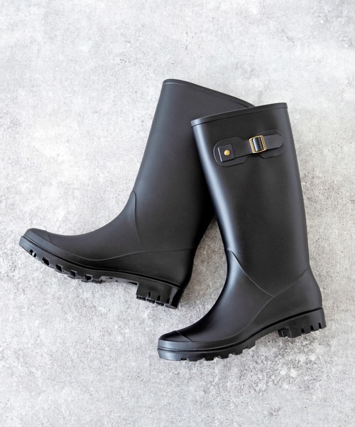 menue（メヌエ）の「ロングレインブーツ（レインシューズ・レディース・ブラック・LL/S/M/L）」の8枚目の写真