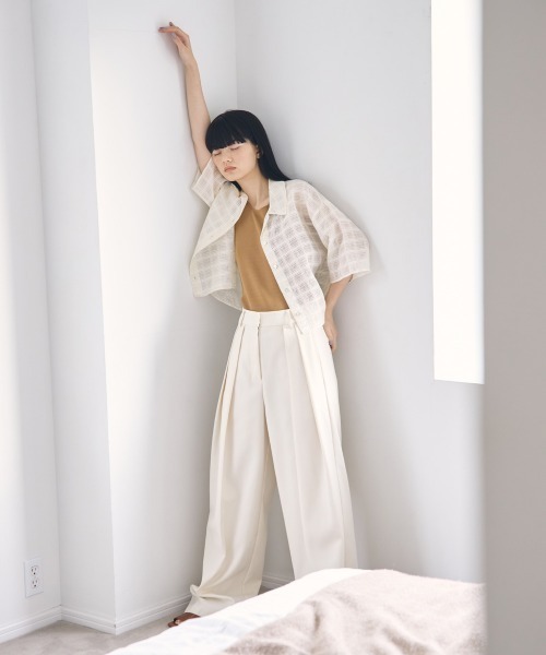 【新品】todayful シアーシャツ　チェック柄 TODAYFUL（トゥデイフル）の「シアーチェックシャツ（シャツ