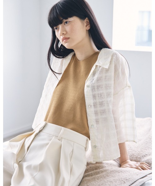 TODAYFUL - トゥデイフル　シアーシャツ TODAYFUL（トゥデイフル）の「スタンドカラーシアーシャツ