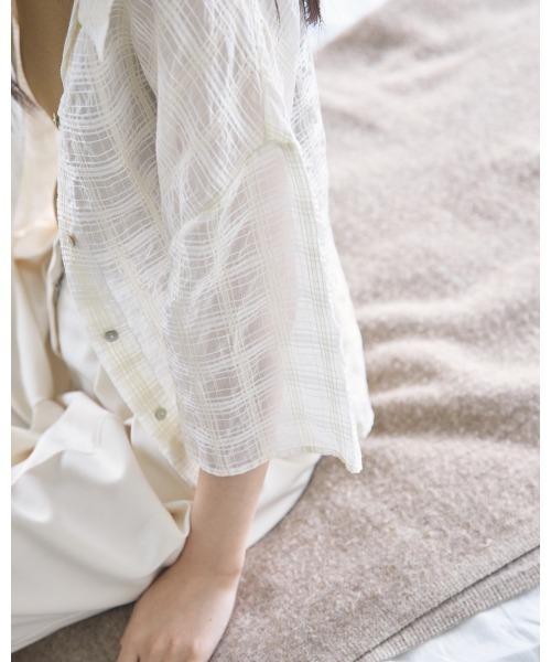 TODAYFUL（トゥデイフル）の「シアーチェックシャツ（シャツ