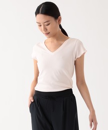 Chacott（チャコット）の「2wayテレコTシャツ（Tシャツ/カットソー・レディース）」