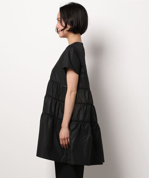 PICCIN（ピッチン）の「ラダーレースティアードチュニック（シャツ/ブラウス・レディース・ブラック/オフホワイト・M）」の15枚目の写真