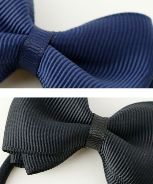 Catherine Cottage（キャサリンコテージ）の「グログランリボンヘアゴム（ヘアゴム・キッズ・ブラック系1/ブラック系2/ネイビー系1/ネイビー系2・FREE）」の6枚目の写真