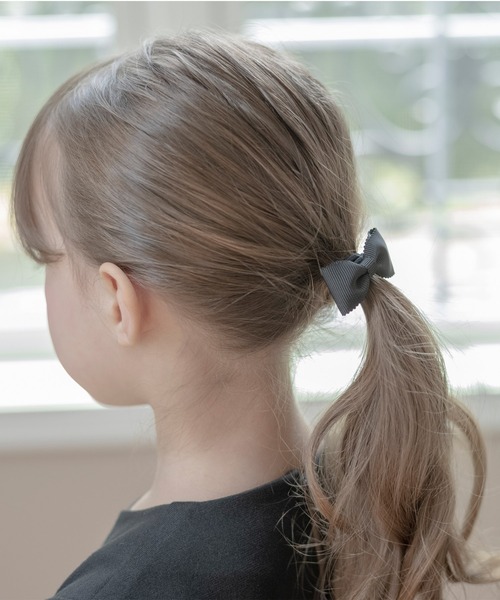Catherine Cottage（キャサリンコテージ）の「グログランリボンヘアゴム（ヘアゴム・キッズ・ブラック系1/ブラック系2/ネイビー系1/ネイビー系2・FREE）」の7枚目の写真