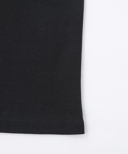 X-girl（エックスガール）の「SLICE MILLS LOGO L/S BIG TEE/ビッグシルエット　リンガー　ブランドロゴ　ロンT（Tシャツ/カットソー・レディース・ベージュ/バーガンディー/ブラック・S/M）」の14枚目の写真