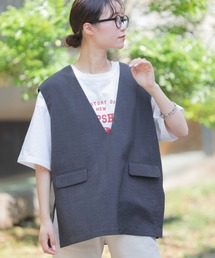 CIAOPANIC TYPY | テックリネンVネックベスト(ベスト)