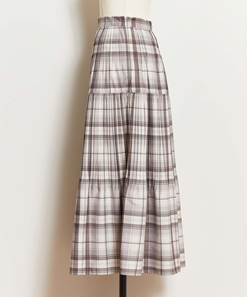 NOELA(ノエラ)の「タフタチェックスカート(スカート・レディース・ブラック/ベージュ/オフホワイト・S/M)」の18枚目の写真