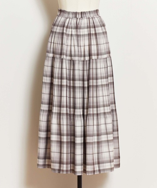 NOELA(ノエラ)の「タフタチェックスカート(スカート・レディース・ブラック/ベージュ/オフホワイト・S/M)」の19枚目の写真