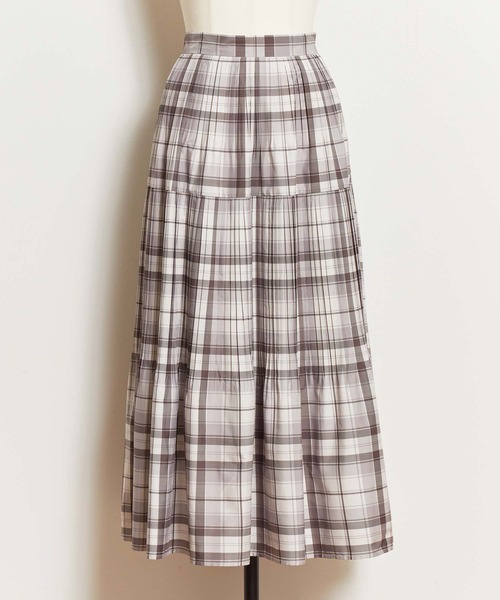 NOELA(ノエラ)の「タフタチェックスカート(スカート・レディース・ブラック/ベージュ/オフホワイト・S/M)」の16枚目の写真