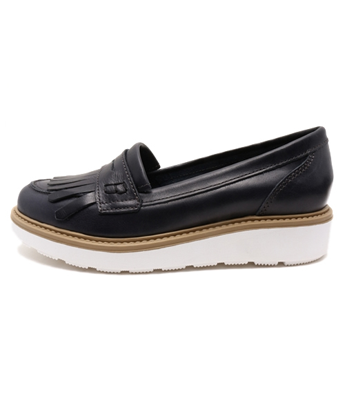 CIAOPANIC（チャオパニック）の「【Ciaopanic】モカシン（モカシン/デッキシューズ・レディース・ホワイト/ネイビー・36/37）」の7枚目の写真