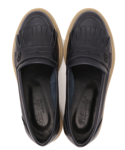 CIAOPANIC（チャオパニック）の「【Ciaopanic】モカシン（モカシン/デッキシューズ・レディース・ホワイト/ネイビー・36/37）」の5枚目の写真