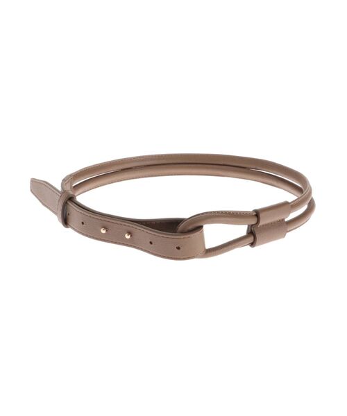LAGUNAMOON（ラグナムーン）の「ターンベルト（ベルト・レディース・ブラウン/アイボリー・FREE）」の2枚目の写真