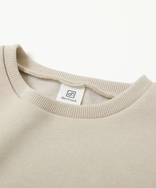 devirock（デビロック）の「裏起毛 袖ギャザーフリルチュール トレーナー（スウェット・キッズ・ブルー系その他/パープル系その他/グレー系その他/アイボリー/チャコール・100cm/110cm/120cm/130cm/140cm/150cm/160cm）」の11枚目の写真