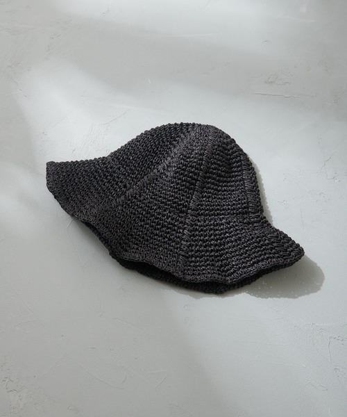 Birthday room（バースデイルーム）の「プレーンペーパーハット（ハット・レディース・ブラック/ベージュ/ナチュラル・FREE）」の2枚目の写真