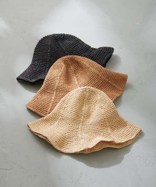 Birthday room（バースデイルーム）の「プレーンペーパーハット（ハット・レディース・ブラック/ベージュ/ナチュラル・FREE）」の4枚目の写真