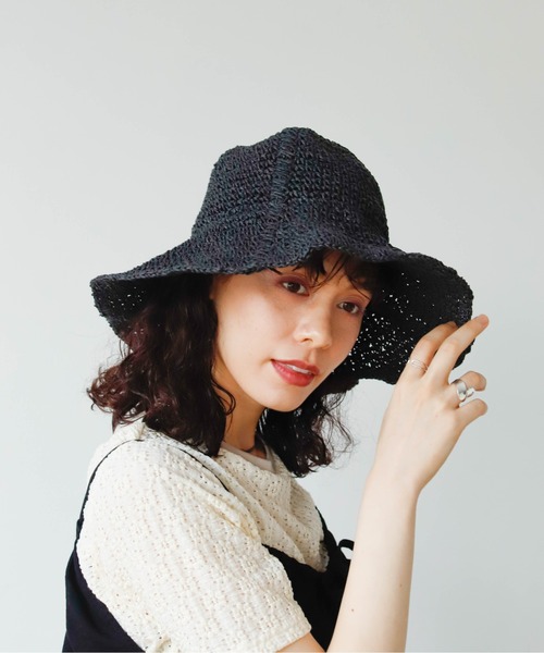 Birthday room（バースデイルーム）の「プレーンペーパーハット（ハット・レディース・ブラック/ベージュ/ナチュラル・FREE）」の7枚目の写真