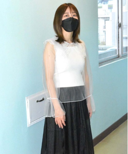 HARLEM ROUNGE(ハーレムラウンジ)の「刺繍衿シアートップス(シャツ/ブラウス・レディース・B/C・FREE)」の20枚目の写真