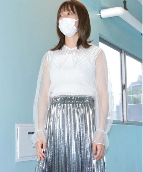 HARLEM ROUNGE(ハーレムラウンジ)の「刺繍衿シアートップス(シャツ/ブラウス・レディース・B/C・FREE)」の9枚目の写真