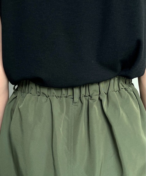 prose verse（プロズヴェール）の「裾ドロストパラシュートパンツ（カーゴパンツ・レディース・ブラック/カーキ/ピンク・MEDIUM）」の19枚目の写真