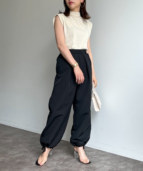 prose verse（プロズヴェール）の「裾ドロストパラシュートパンツ（カーゴパンツ・レディース・ブラック/カーキ/ピンク・MEDIUM）」の8枚目の写真