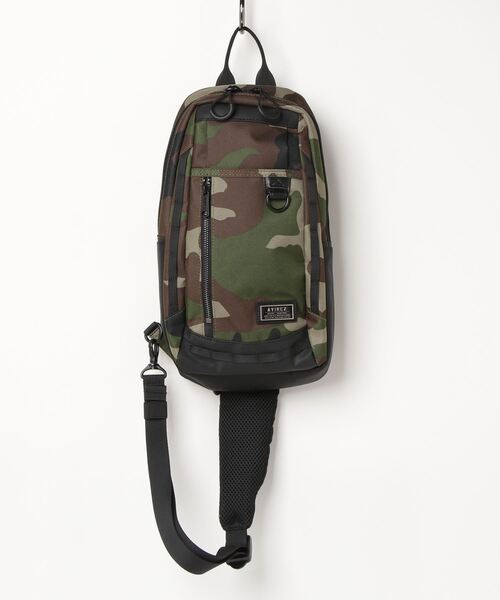 AVIREX(アヴィレックス)の「《価格改定商品》SOLID ONE SHOULDER BAG / ソリッド ワンショルダーバッグ / AVIREX / アヴィレックス / AX2051(ショルダーバッグ・メンズ・その他2/ブラック/オリーブ系・F)」の3枚目の写真