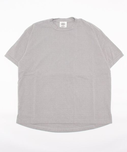 THING FABRICS（シングファブリックス）の「【THING FABRICS】TF T-shirt /Tシャツ（ジャガードパイル）（Tシャツ/カットソー・メンズ・ブラック/ネイビー/グレー/レッド系/ブラック×ホワイト/ネイビー×ホワイト・1/2/000）」の13枚目の写真