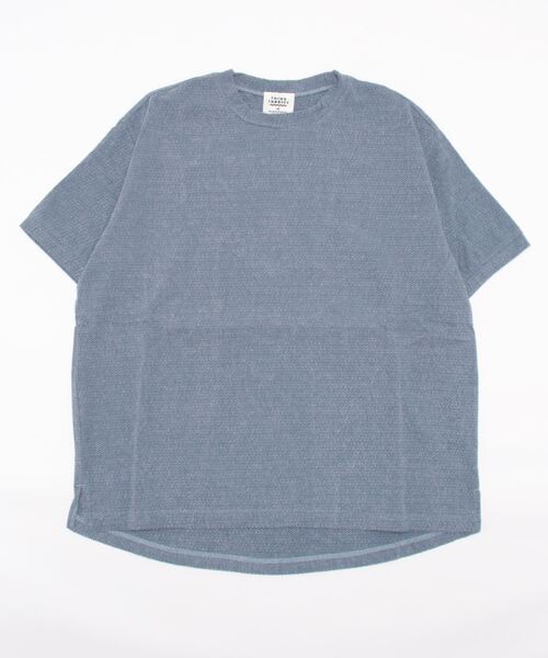 THING FABRICS（シングファブリックス）の「【THING FABRICS】TF T-shirt /Tシャツ（ジャガードパイル）（Tシャツ/カットソー・メンズ・ブラック/ネイビー/グレー/レッド系/ブラック×ホワイト/ネイビー×ホワイト・1/2/000）」の14枚目の写真