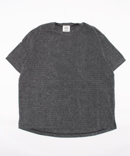 THING FABRICS（シングファブリックス）の「【THING FABRICS】TF T-shirt /Tシャツ（ジャガードパイル）（Tシャツ/カットソー・メンズ・ブラック/ネイビー/グレー/レッド系/ブラック×ホワイト/ネイビー×ホワイト・1/2/000）」の15枚目の写真