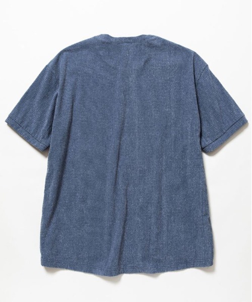 THING FABRICS（シングファブリックス）の「【THING FABRICS】TF T-shirt /Tシャツ（ジャガードパイル）（Tシャツ/カットソー・メンズ・ブラック/ネイビー/グレー/レッド系/ブラック×ホワイト/ネイビー×ホワイト・1/2/000）」の9枚目の写真