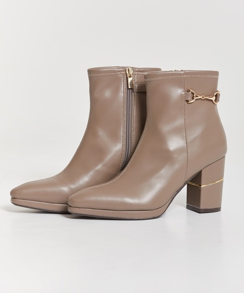 NOELA（ノエラ）の「ビットポイントショートブーツ（ブーツ・レディース・ブラック/ブラウン/ベージュ・M/L/S）」の3枚目の写真